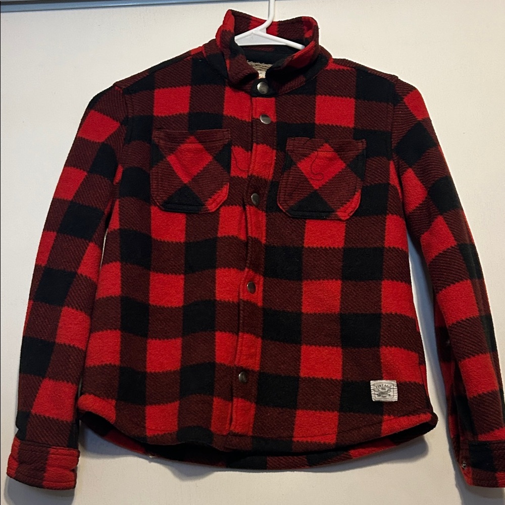 Weatherproof Kids' Red and Black Checkered Jacket